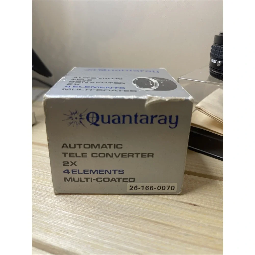 Quantaray Automatic Teleconverter Converter 2X 4 Elements Muti-coated Minolta